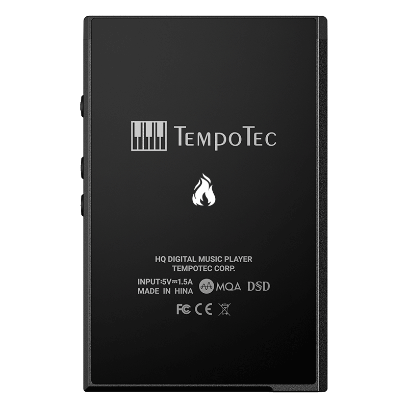 TempoTec V3 Blaze - Portable DAP+Protective Case, HIFI Music Player, Digital Audio Player, MP3 Player. Dual AK4493SEQ DAC chip, 2.4GHz WiFi,Two-Way Bluetooth 5.1, supports DSD512, MQA 16X full decoding, TIDAL, Qobuz